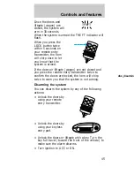 Предварительный просмотр 45 страницы Mercury 1997 Sable Owner'S Manual