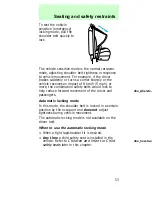 Предварительный просмотр 53 страницы Mercury 1997 Sable Owner'S Manual