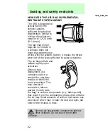 Предварительный просмотр 62 страницы Mercury 1997 Sable Owner'S Manual