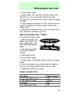 Предварительный просмотр 141 страницы Mercury 1997 Sable Owner'S Manual