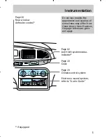 Предварительный просмотр 6 страницы Mercury 1998 Mystique Owner'S Manual