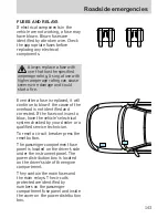 Предварительный просмотр 143 страницы Mercury 2000 Mystique Owner'S Manual