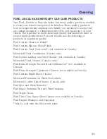 Preview for 193 page of Mercury 2002 Grand Marquis Owner'S Manual