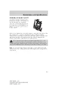 Предварительный просмотр 190 страницы Mercury 2004 Sable Owner'S Manual