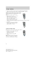 Предварительный просмотр 71 страницы Mercury 2005 Monterey Owner'S Manual