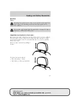 Предварительный просмотр 87 страницы Mercury 2005 Sable Owner'S Manual