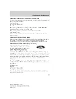 Preview for 227 page of Mercury 2007 Montego Owner'S Manual