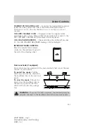 Предварительный просмотр 123 страницы Mercury 2009 Sable Owner'S Manual