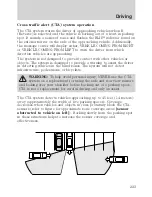 Предварительный просмотр 223 страницы Mercury 2010 Milan Owner'S Manual