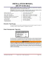 Preview for 1 page of Mercury 225 HP Installation Manual