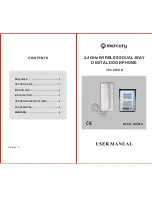 Mercury 2WDP001 User Manual preview