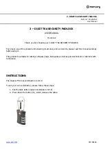 Mercury 350.065UK User Manual предпросмотр