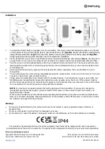 Предварительный просмотр 2 страницы Mercury 350.310UK User Manual