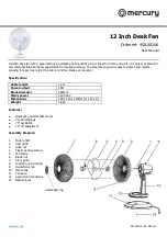 Предварительный просмотр 1 страницы Mercury 450.001UK User Manual