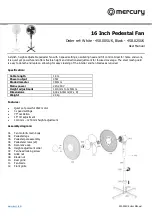 Предварительный просмотр 1 страницы Mercury 450.005UK User Manual