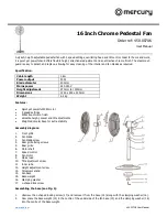 Preview for 1 page of Mercury 450.007UK User Manual