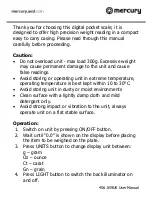 Preview for 2 page of Mercury 456.059UK User Manual