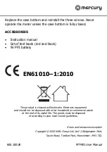 Preview for 12 page of Mercury 600.100UK User Manual