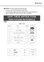 Предварительный просмотр 4 страницы Mercury 799.048UK User Manual