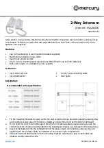 Preview for 1 page of Mercury 952.065UK User Manual