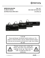 Mercury AMD02 User Manual preview