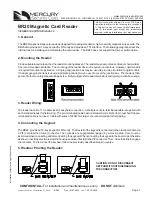 Mercury BR20 Installation And Maintenance Manual preview