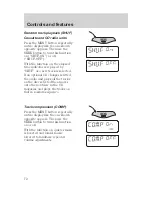 Preview for 73 page of Mercury Cougar 2000 Owner'S Manual