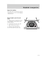 Preview for 180 page of Mercury Cougar 2000 Owner'S Manual