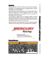 Предварительный просмотр 1 страницы Mercury HP700 SCi Manual