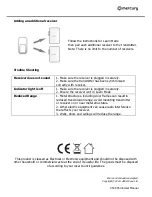 Preview for 4 page of Mercury KDB305 User Manual