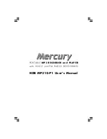 Preview for 1 page of Mercury KOB MP310-P1 User Manual