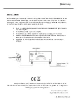 Preview for 2 page of Mercury MAM01V User Manual