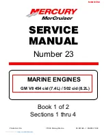 Preview for 1 page of Mercury MerCruiser MCM 454 Mag MPI Service Manual