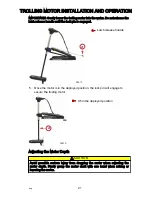 Предварительный просмотр 27 страницы Mercury motorguide X5-105 Operation, Maintenance & Installation Manual