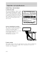 Предварительный просмотр 245 страницы Mercury Mountaineer 2000 Owner'S Manual