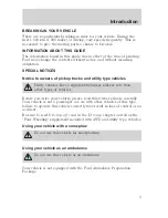 Preview for 3 page of Mercury Mountaineer 2001 Owner'S Manual