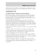 Preview for 213 page of Mercury Mountaineer 2001 Owner'S Manual