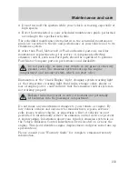 Preview for 233 page of Mercury Mountaineer 2001 Owner'S Manual