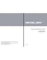 Mercury MW54R Quick Installation Manual preview