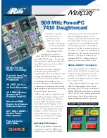 Mercury RACE++ PowerPC 7410 Brochure & Specs предпросмотр