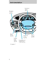 Предварительный просмотр 4 страницы Mercury Sable 1998 Owner'S Manual