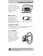 Предварительный просмотр 33 страницы Mercury Sable 1998 Owner'S Manual