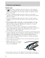 Предварительный просмотр 29 страницы Mercury Sable 2001 Owner'S Manual