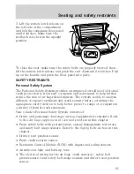 Предварительный просмотр 82 страницы Mercury Sable 2001 Owner'S Manual