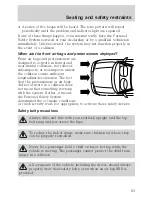 Предварительный просмотр 84 страницы Mercury Sable 2001 Owner'S Manual