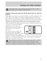 Предварительный просмотр 112 страницы Mercury Sable 2001 Owner'S Manual