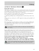 Предварительный просмотр 124 страницы Mercury Sable 2001 Owner'S Manual