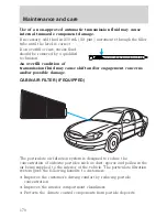 Предварительный просмотр 171 страницы Mercury Sable 2001 Owner'S Manual