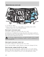 Предварительный просмотр 209 страницы Mercury Sable 2001 Owner'S Manual