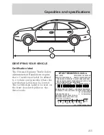 Предварительный просмотр 216 страницы Mercury Sable 2001 Owner'S Manual